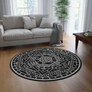 Enochian Magick Magic Circle Round Carpet Hermetic Rosicrucian Occult Decor 
