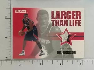 2008-09 SkyBox Larger Than Life #d 25/25 patch multicolore #jj Joe Johnson Hawks - Foto 1 di 2