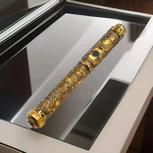Star Wars Golden Ancient Lightsaber Collector Metal Empty Hilt - Picture 1 of 9