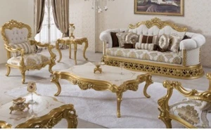 Italian Baroque Style Sofa Set Of 3 - Picture 1 of 3