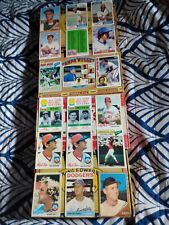 (18) Vintage 1962-84 Topps Baseball Card Lot Hofs Stars Legends Low-Mid-High 