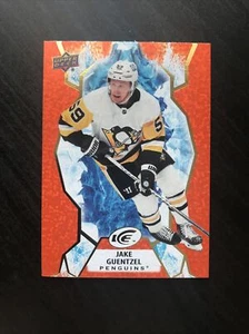 2021-22 Upper Deck UD Ice Orange #5 Jake Guentzel Pittsburgh Penguins - Picture 1 of 2