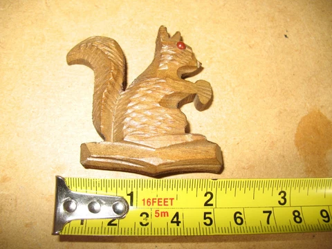 old wood cuckoo clock western germany crafts squirrel Cover