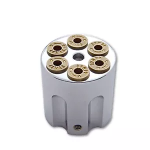 Chrome Gun Mag Barrel Dash Radio AC Heater Wiper Knob Truck Hot Rat Rod Big Rig - Foto 1 di 2