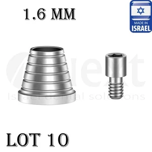Lot x 10 Multi Unit titanium t base  MIS compatible thread 1.6 mm - Picture 1 of 7
