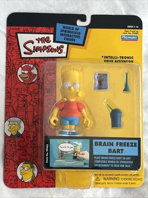 Figura de acción The Simpsons Brain Freeze BART World of Springfield WOS SIN USAR, EN CAJA Foto 1 de 4