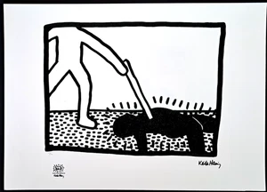 Keith Haring -70x50 cm - Limitierte Auflage Nr. 63/150 - Bild 1 von 3