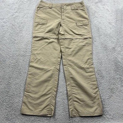 Pantalones The North Face para mujer 14 beige convertibles carga elásticos senderismo aire libre Foto 1 de 4