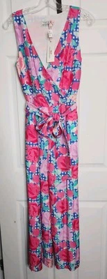 Mono Vineyard Vines 145th Kentucky Derby Run For The Roses 2 Mezcla de Seda Nuevo con Etiquetas Foto 1 de 4