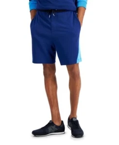 Pantalones Cortos AX Armani Exchange Para Hombre Piezas Blocados de Color en Azul Marino-Talla Mediana - Imagen 1 de 6