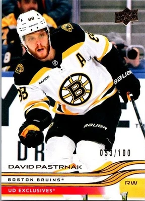 2025-26 Upper Deck Exclusives #7 David Pastrnak 053/100 ref.615 - Image 1 of 3