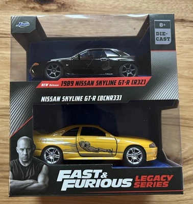 Fast & Furious Legacy Series 1989 Nissan Skyline GT-R (R3Z) & GT-R (BCNR33) - Image 1 of 4