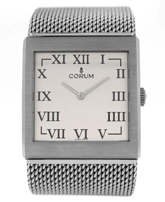 Corum Buckingam 157.181.20 acero inoxidable esfera plateada 37 mm cuerda manual para hombre Foto 1 de 4