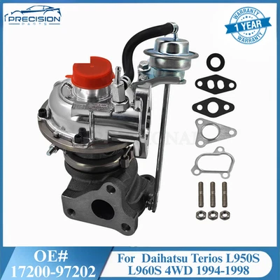 Turbocompresor turbo RHF3 17200-97202 825533 para Daihatsu Terios L950S L960S 4x4 Foto 1 de 4