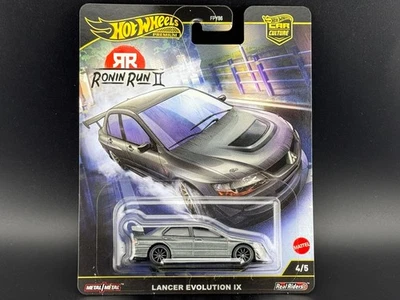 Hot Wheels Mitsubishi Lancer Evolution IX Gray Ronin Run 2 FPY86-961 M 1/64 - Image 1 of 4