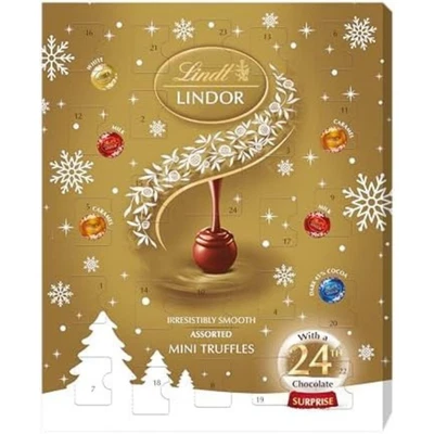 Lindt Lindor Assorted Mini Advent Calendar 2025 – 117g – 24 Mini Chocolate - Image 1 of 4