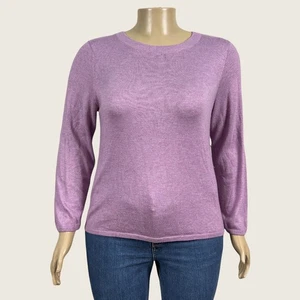 Mossimo Light Purple Lilac Pullover Sweater Shirt Size 16W 18W PLUS Light Weight - Picture 1 of 7
