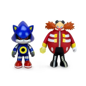 Kidrobot Sonic the Hedgehog Metal Sonic + Dr Eggman 3" Figure 2-Pack New - Picture 1 of 8