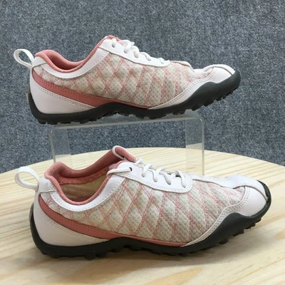 FootJoy Zapatos Mujer 6 M Rosa Blanco Cuero Malla 98821 Golf Comodidad Sin Tacos Foto 1 de 4