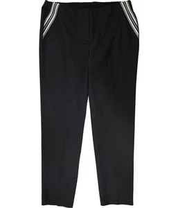 Alfani Womens Stripe-Inset Slim Casual Trouser Pants - Picture 1 of 9