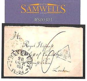 GERMANY GB ROYALTY *Frankfurt* Cover Anglo-French Accountancy 1Fr76c 1861 MS301 - Picture 1 of 2