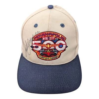 Vtg 1998 Scott Goodyear Signed Indianapolis Indy 500 Racing Adjustable Hat Cap - Image 1 of 4