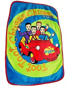 8C !WOW! LN THE WIGGLES Big Red car Boa Minky Boa Plush Crib Baby Blanket lovey - Picture 1 of 3