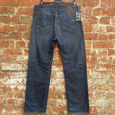 Pantalones de mezclilla Y2K Deadstock Energie Peet para hombre W34 L34 azul pierna recta sesenta Foto 1 de 4