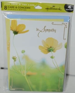 Hallmark WWZ1018 Care and Concern Cards 4 Designs 8 Cards - Picture 1 of 5