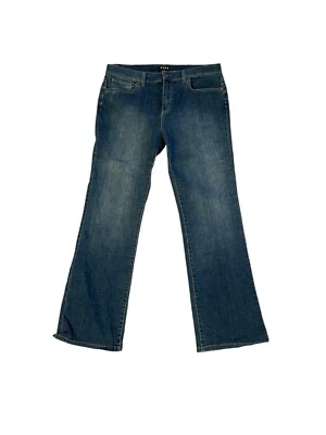 Pantalones de mezclilla BCBG Paris pierna acampanada onda clara para mujer talla 14 nuevos con etiquetas Foto 1 de 3