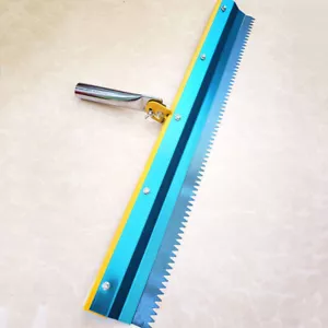 3/5/8MM Stainless Steel Notched Squeegee Epoxy Cement Painting Coating New - Picture 1 of 11