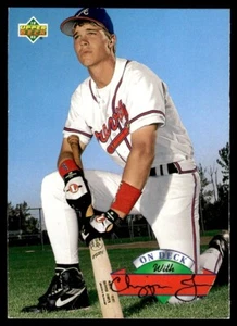 1993 Upper Deck On Chipper Jones Rookie b Atlanta Braves #D16 - Foto 1 di 2