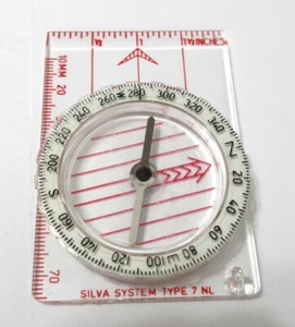 Brújula Silva años 60 vintage caja original + folleto de instrucciones - Imagen 1 de 4