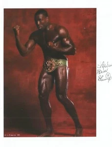 BOXING* FRANK BRUNO MBE SIGNED 8x6 PORTRAIT PHOTO+COA *HEAVYWEIGHT CHAMPION* - Picture 1 of 1