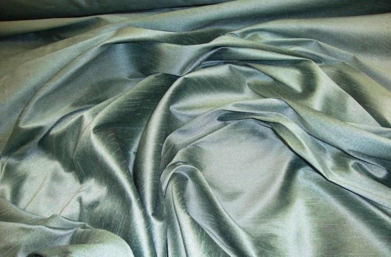 Drapery wedding Shantung Silk Faux Fake Dupioni Solid Aruba home decor Fabric   - Image 1 of 1
