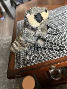Folkmanis Mini Raccoon Finger Puppet 4" Plush Stuffed Soft Toy Realistic!