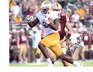 Foto de fútbol americano 8x10 autografiada irlandesa firmada por Dexter Williams Notre Dame ND e - Imagen 1 de 1