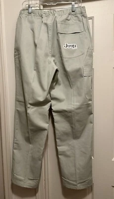 Pantalones de Carga Jeep Hechos en EE. UU. Ligeros Como Nuevos - Verde Pastel 35/36x 32 NUEVO  Foto 1 de 4