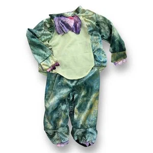 Costume Drago Velluto Rubino Taglia 6-12 Mesi Facile da On 2 Pezzi - Foto 1 di 2