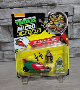 2016 TMNT Micro Mutants Stealth Bike Teenage Mutant Ninja Turtles Mini Figure - Picture 1 of 5
