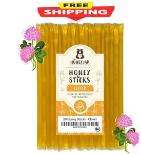 The Honey Jar Plain Raw Honey Sticks - Pure Honey Straws For Tea, Coffee, or.... - Picture 1 of 4