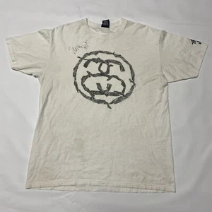 Stussy X Vince Staples Bandana T-Shirt LIMITED EDITION SIGNED White Large L show - Picture 1 of 13