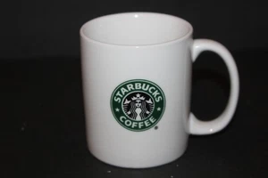 Starbucks Coffee Mugs 8 Oz Classic Mermaid Logo 2007 White Green Tea Cup - Picture 1 of 12