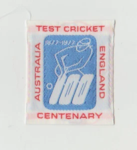 TEST CRICKET CENTERNARY / AUSTALIA - ENGLAND : SEW ON PATCH - Size 6cm x 5cm - Imagen 1 de 2
