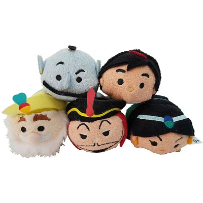 Disney Mini Tsum Tsum Aladdin Genie Jasmine Jafar Sultan Plush Bundle Soft Toy - Image 1 of 4