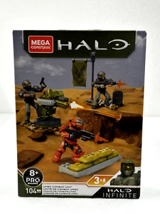 2020 MEGA CONSTRUX HALO INFINITE GRN02 UNSC MARINE Loose 2.25"1 Micro Figure NEW - Picture 1 of 2