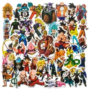 50 Anime Dragon Ball Z Aufkleber DBZ Super Saiyajin für Handy Gepäck Skateboard - Bild 1 von 6
