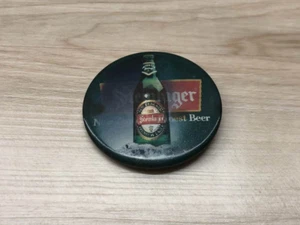 Vintage STEINLAGER Beer Image Changing Lenticular Magic Button Pinback - Picture 1 of 4