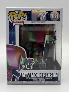Funko Pop! Icons MTV Awards #18 MTV Moon Person Rainbow | Free Shipping - Picture 1 of 6