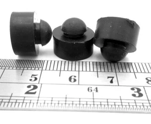 1/4" Hole Fit Rubber Pad Foot Push-In Fits 1/4" Hole 1/16" Thick Panel, 1/2" Pad - Picture 1 of 12